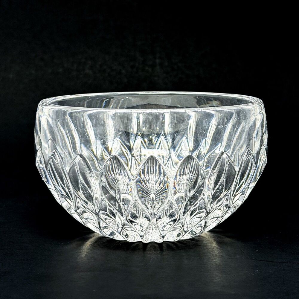 Gorham Althea Crystal Nut Bowl Made In Germany Vintage Glass